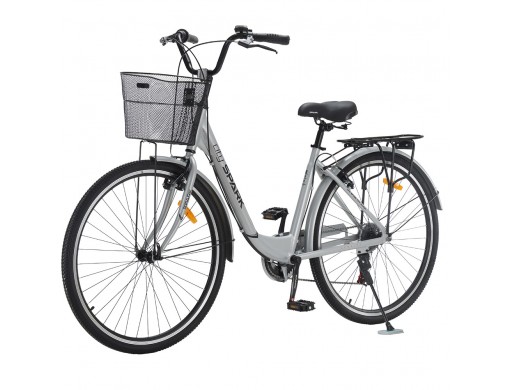 Велосипед SPARK CITY TEYA (колеса - 28", алюминиевая рама - 18") серый