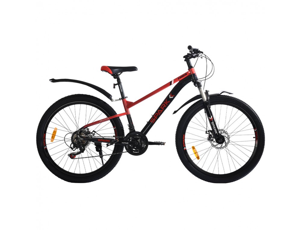Велосипед SPARK EMBER (колеса – 26", сталева рама – 13") чорний з червоним