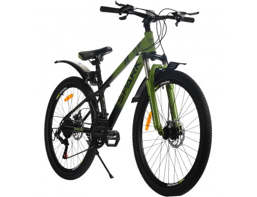 Велосипед SPARK FLIP (колеса – 26", сталева рама – 13") чорний із зеленим