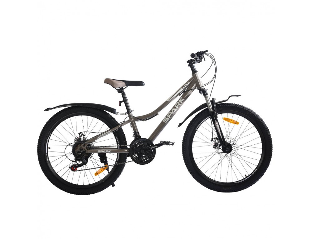 Велосипед SPARK LINK (колеса - 24", сталева рама - 11") сірий