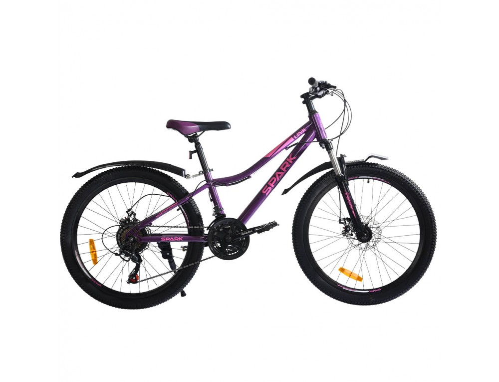 Велосипед SPARK LINK (колеса - 24", сталева рама - 12") фіолетовий