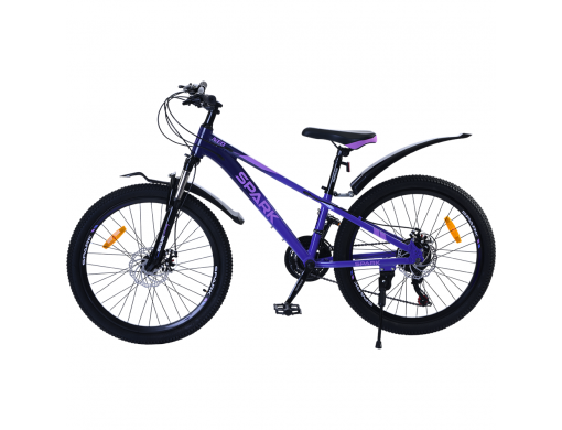 Велосипед SPARK NEO (колеса - 24", алюминиевая рама - 11") тёмно-фиолетовый с фиолетовым