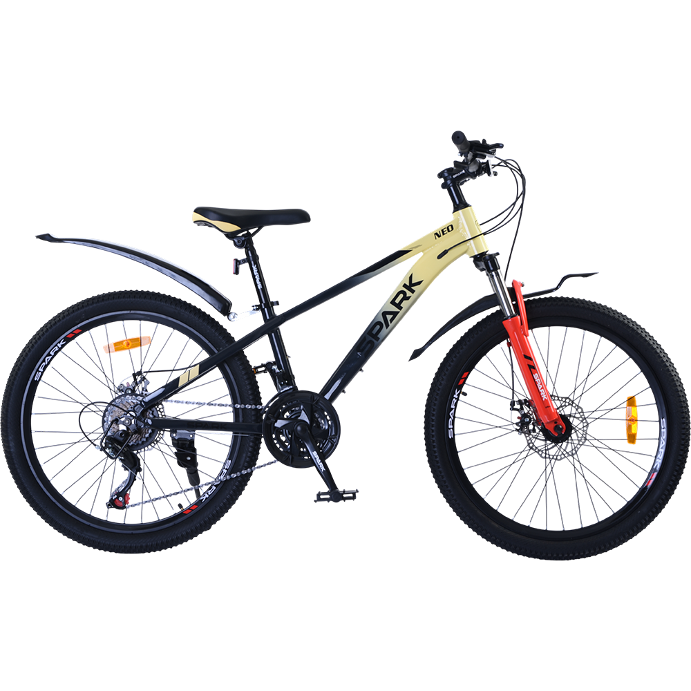 Купить Велосипед SPARK NEO (колеса - 24", алюминиевая рама - 12") бежевый с тёмно-синим