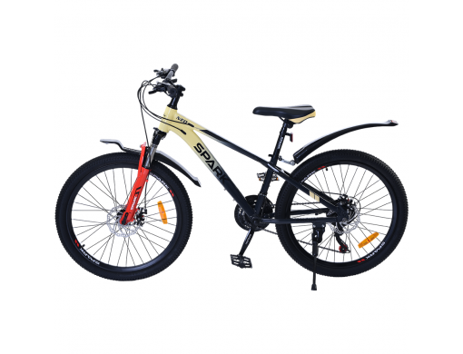 Велосипед SPARK NEO (колеса - 24", алюминиевая рама - 12") бежевый с тёмно-синим