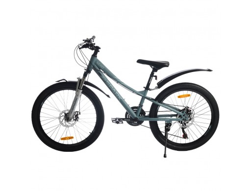 Велосипед SPARK NERO (колеса - 24", сталева рама - 11") темно-бірюзовий