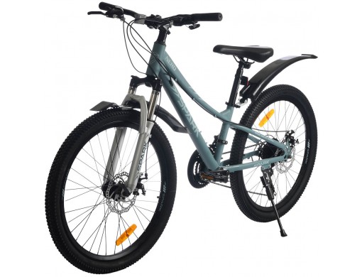 Велосипед SPARK NERO (колеса - 24", сталева рама - 11") темно-бірюзовий