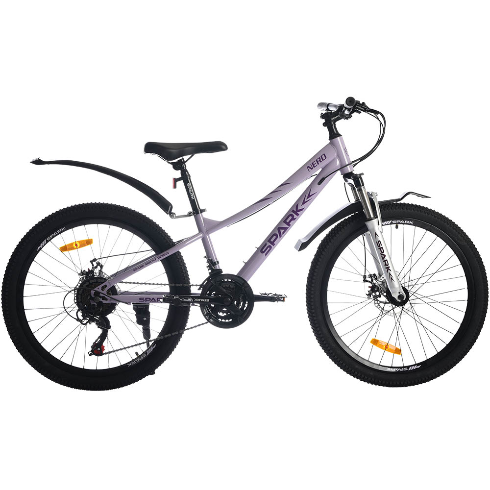 Велосипед SPARK NERO (колеса - 24", сталева рама - 12") світло-бузковий