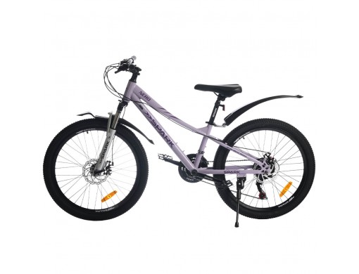 Велосипед SPARK NERO (колеса - 24", сталева рама - 12") світло-бузковий