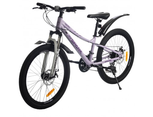 Велосипед SPARK NERO (колеса - 24", сталева рама - 12") світло-бузковий