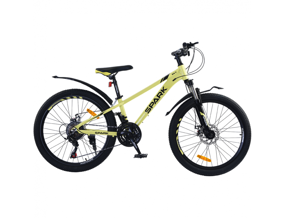 Велосипед SPARK SKY (колеса - 24", алюминиевая рама - 11") пастельно-желтый
