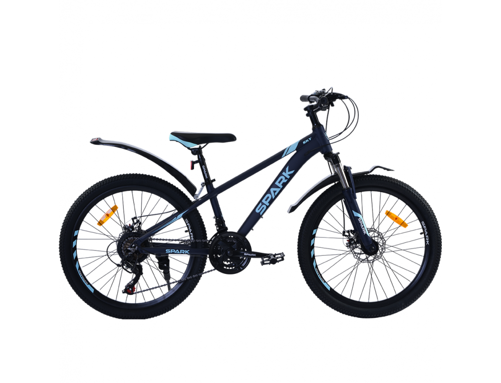 Велосипед SPARK SKY (колеса - 24", алюминиевая рама - 12") тёмно-синий