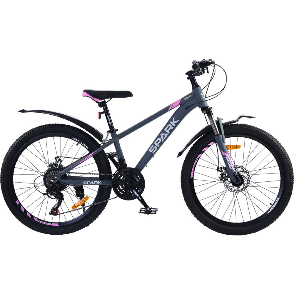 Купить Велосипед SPARK SKY (колеса - 24", алюминиевая рама - 12") графитовый