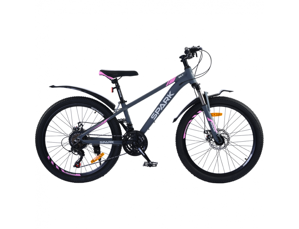 Велосипед SPARK SKY (колеса - 24", алюминиевая рама - 12") графитовый