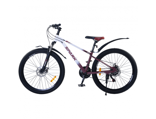 Велосипед SPARK SOL (колеса - 26", алюминиевая рама - 13") белый с бордовым