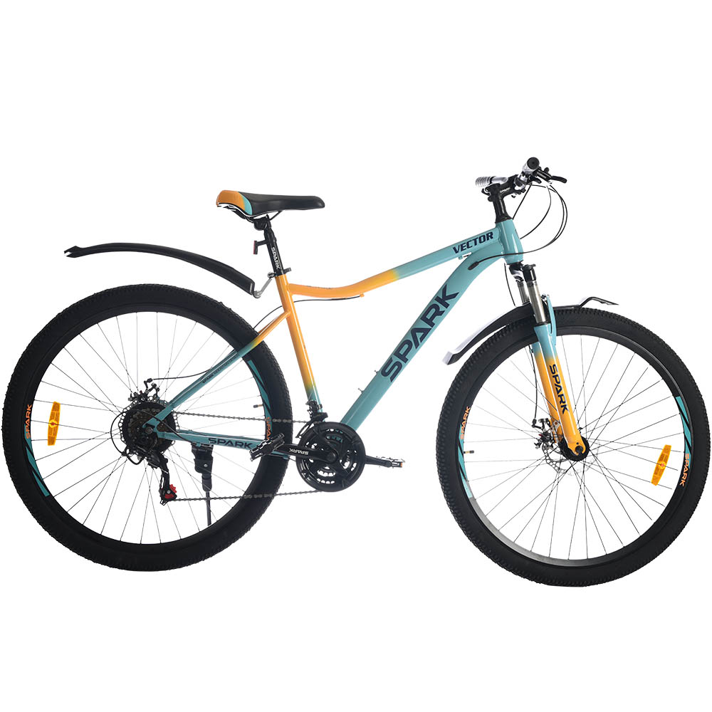 Велосипед SPARK VECTOR (колеса – 29", сталева рама – 19") блакитний з жовтим