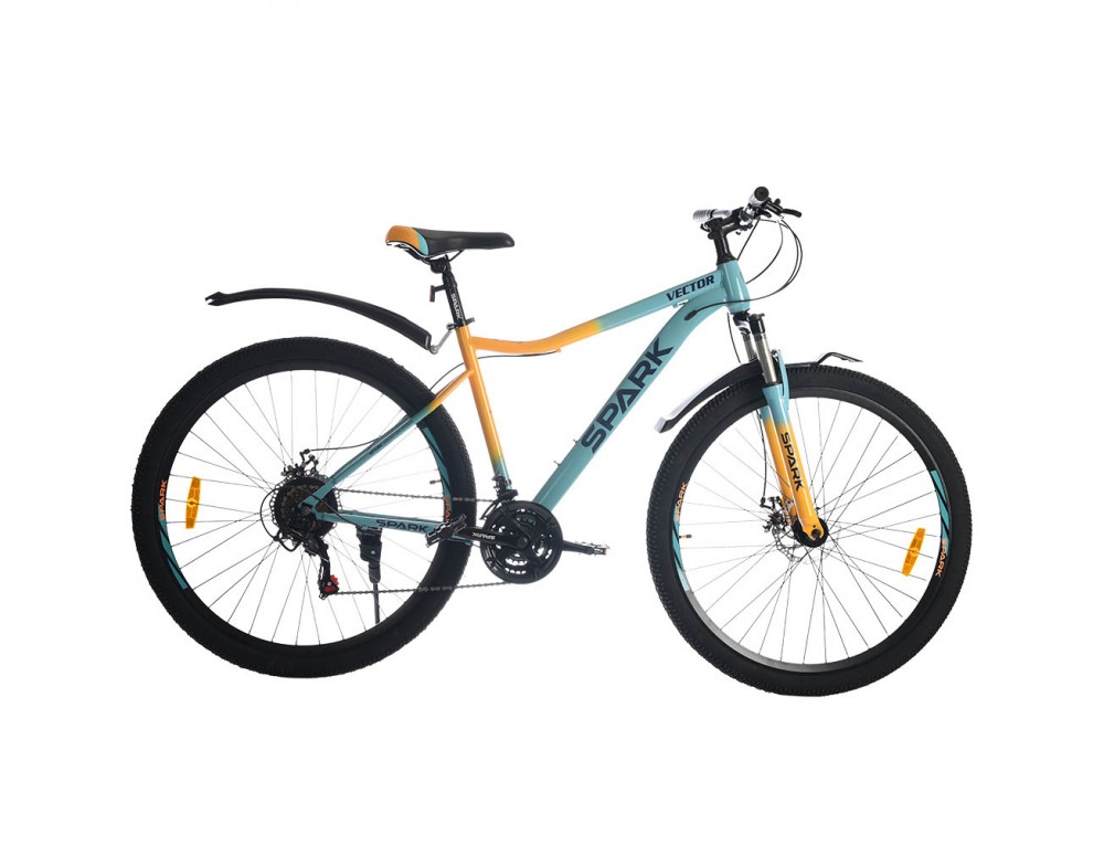 Велосипед SPARK VECTOR (колеса – 29", сталева рама – 19") блакитний з жовтим