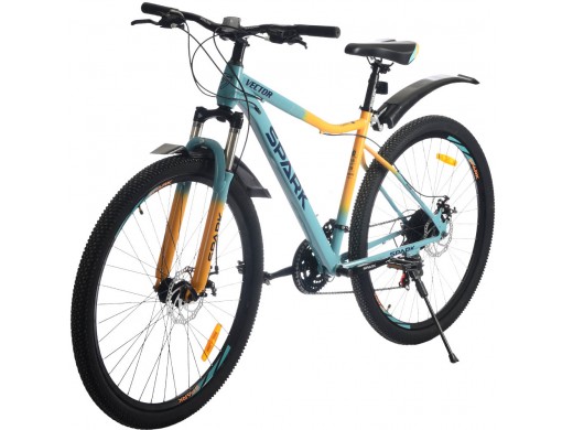 Велосипед SPARK VECTOR (колеса – 29", сталева рама – 19") блакитний з жовтим