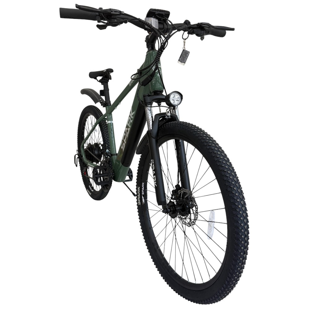 Велосипед з електромотором SPARK E-MTB SHADOW 15 48V/500W/12,8Ah темно-зелений
