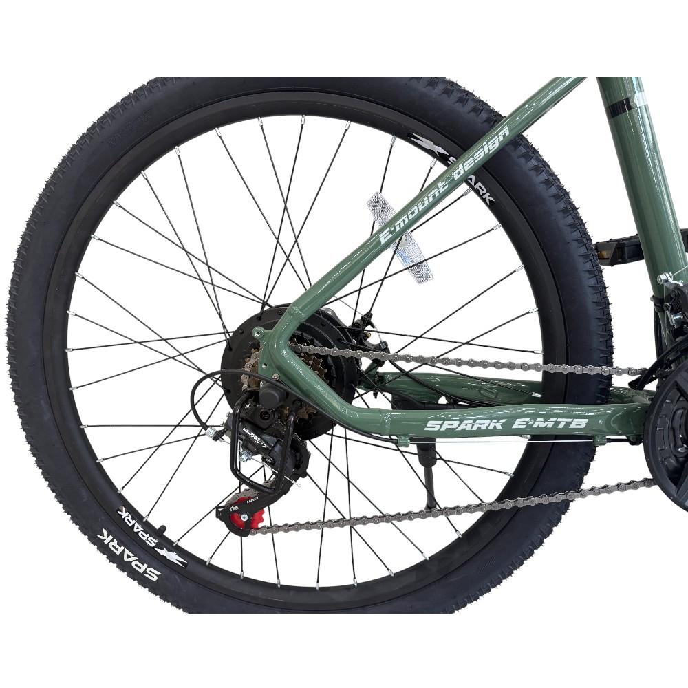 Велосипед з електромотором SPARK E-MTB SHADOW 15 48V/500W/12,8Ah блакитний (м)